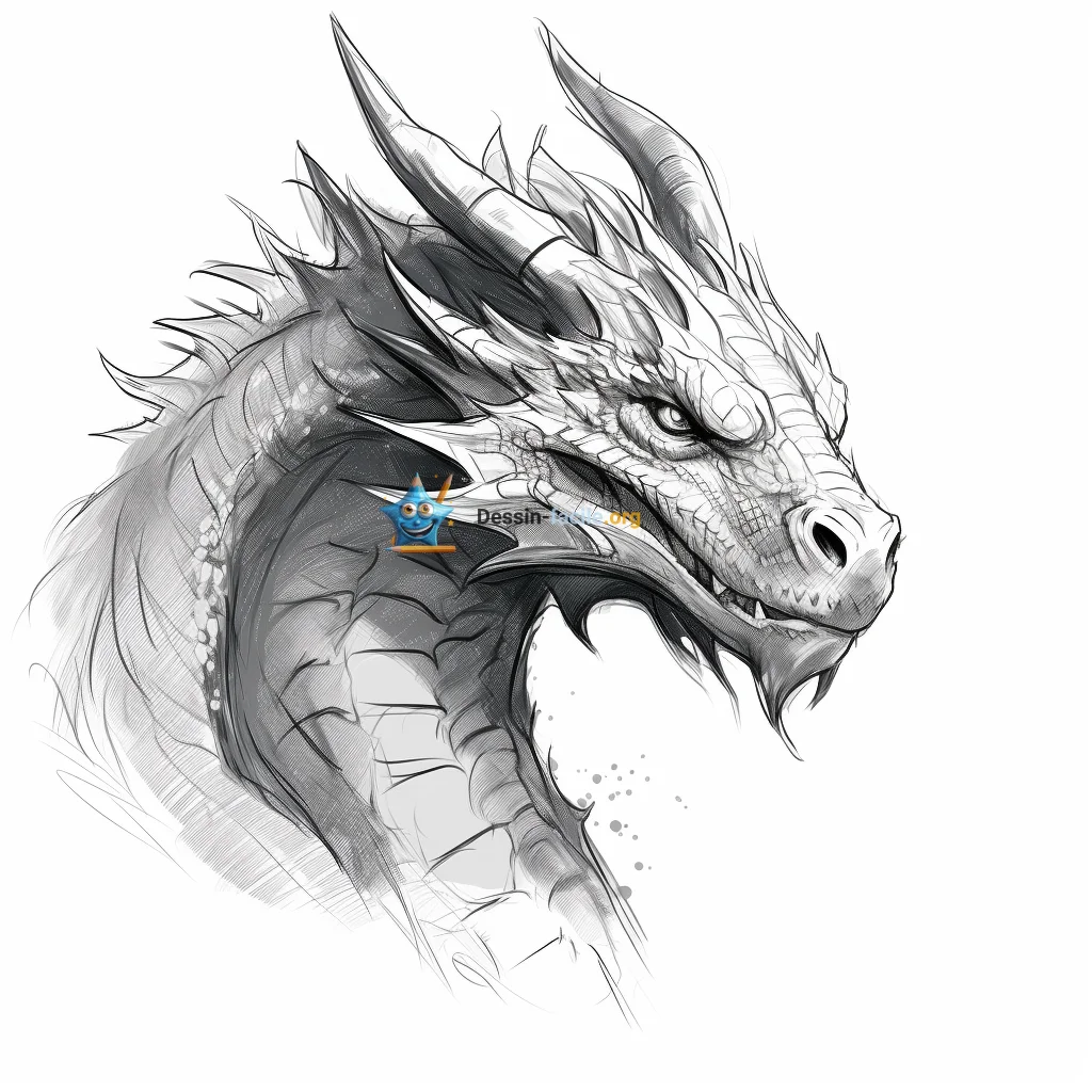 dessin dragon facile