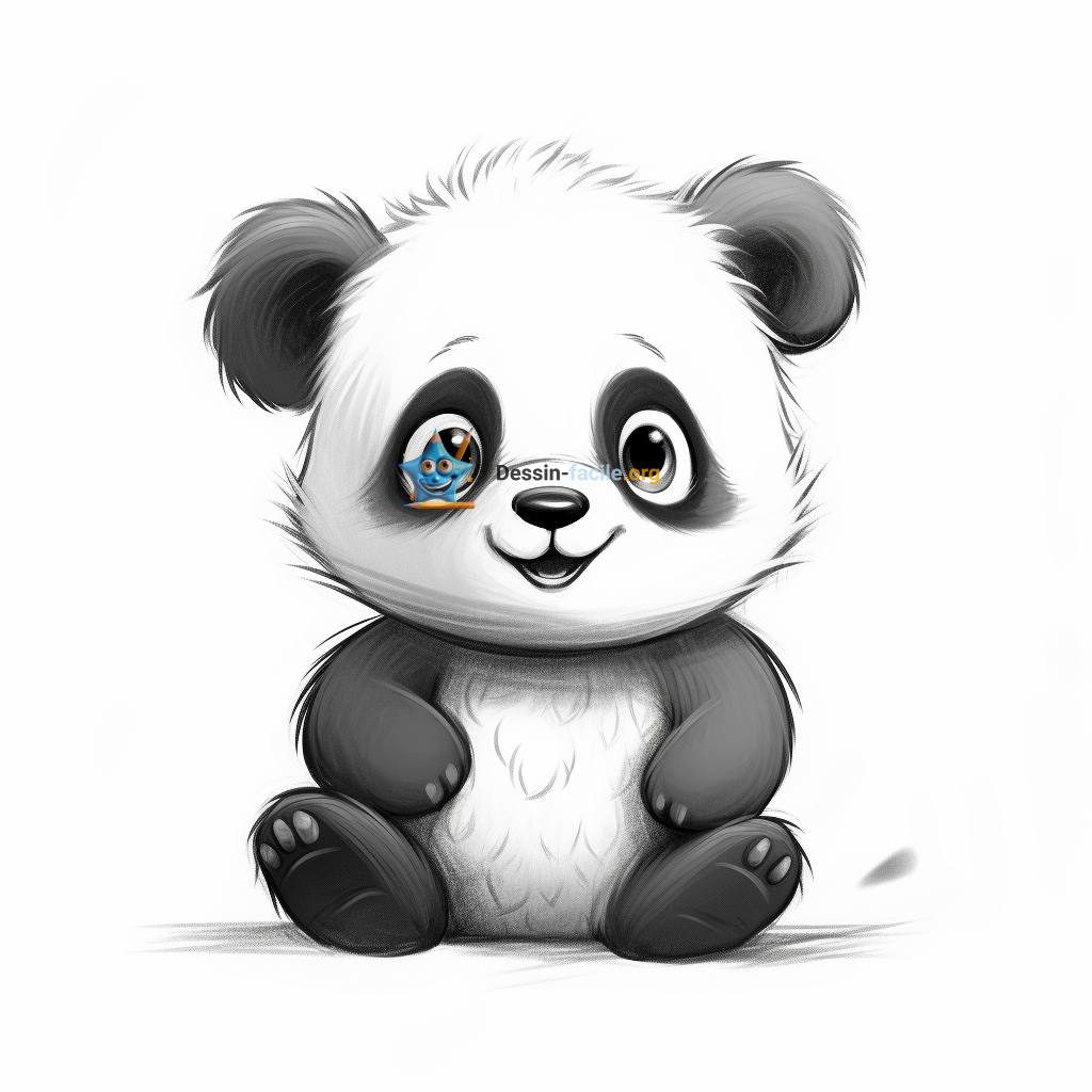 Dessin panda facile : Panda dessin facile à faire